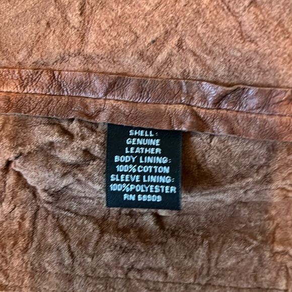 Murano Brown Leather Jacket - Picture 3 of 4